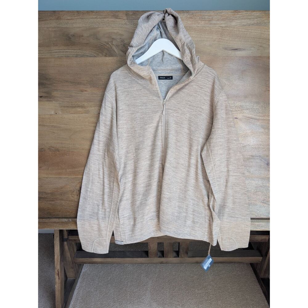 PAKA Full Zip Hoodie Womens XXL Timber Baby Alpaca Blend NWT - Picture 2 of 7
